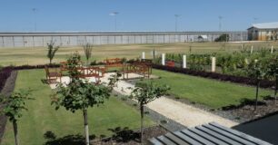 Image of the garden space at Melaleuca Women's Prison