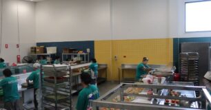 Image of the kitchen preparation area at Melaleuca Women's Prison